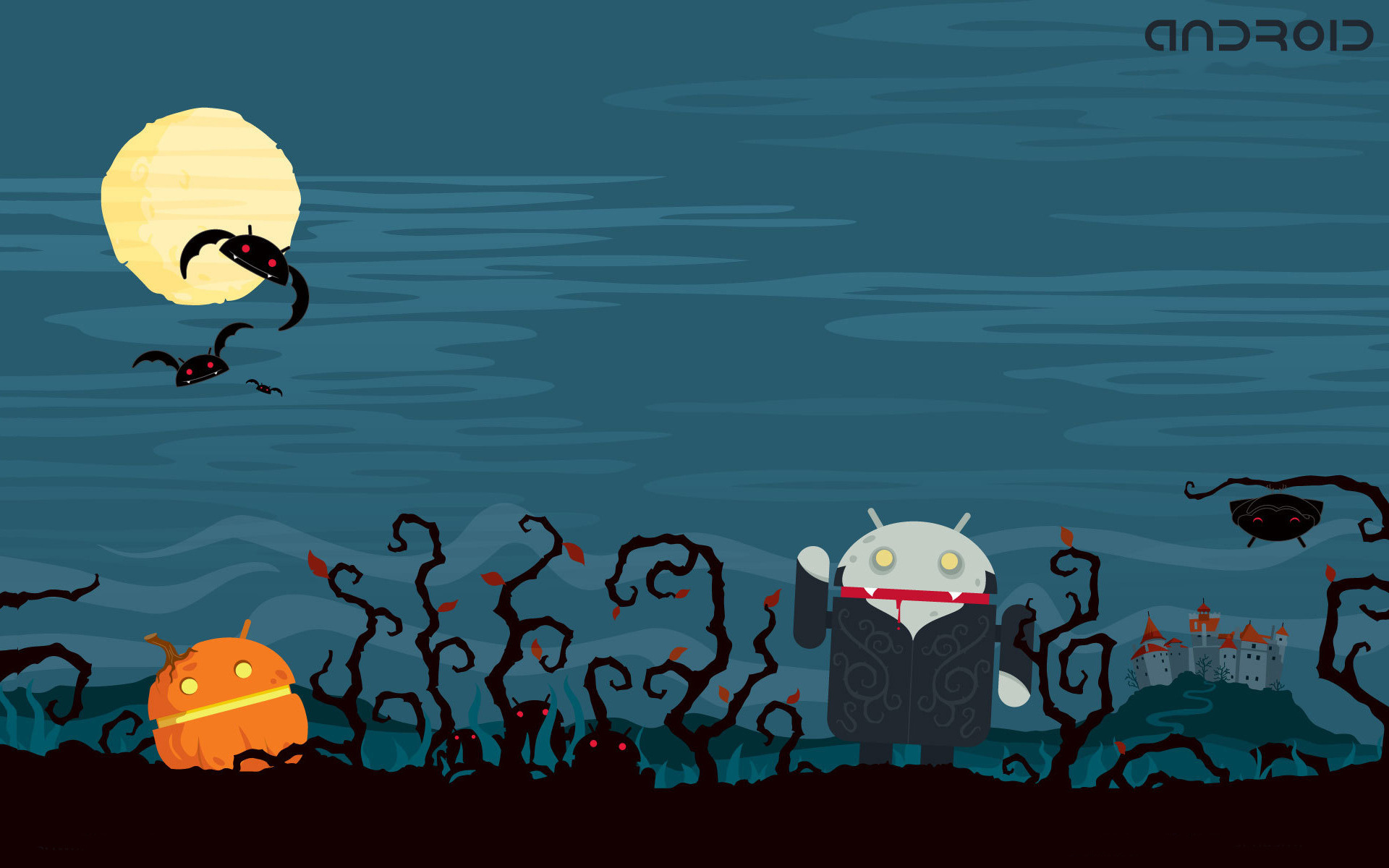 Halloween Android - HD Wallpaper 