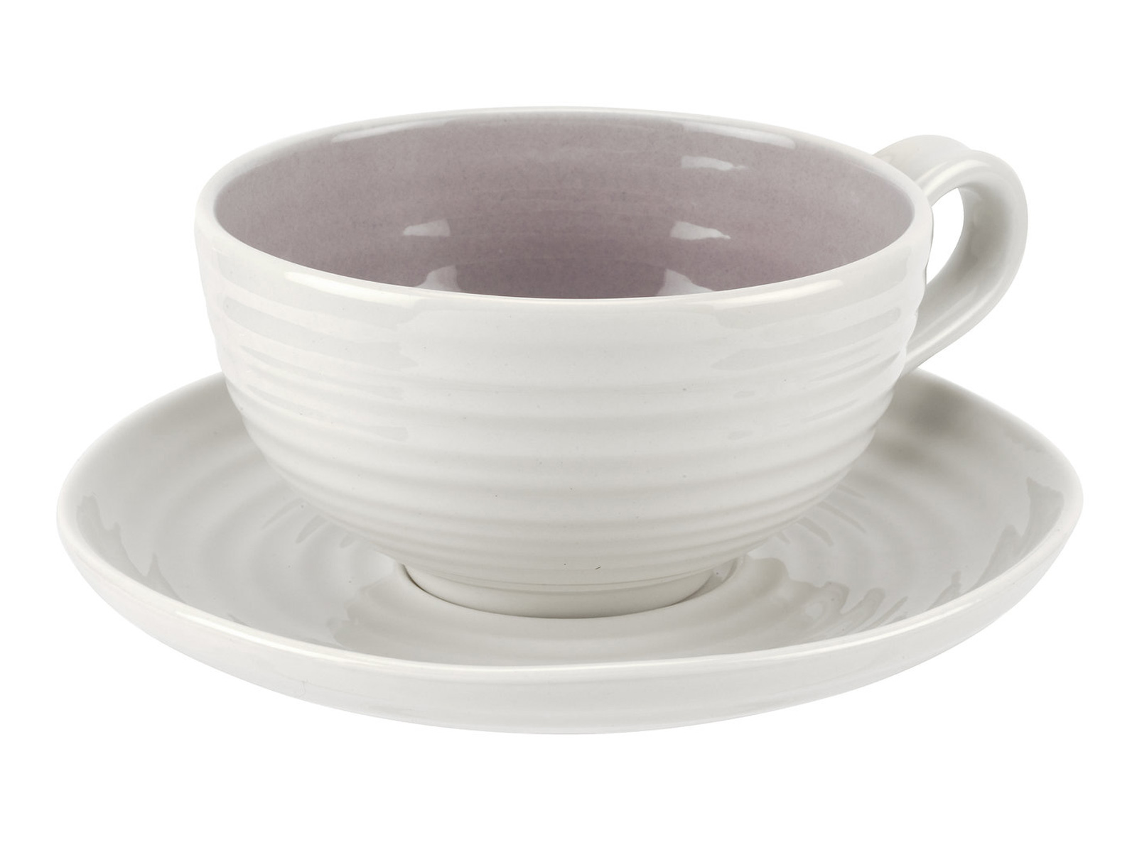 Sophie Conran Set Of 4 Tea Cup & Saucer Mulberry - Saucer - HD Wallpaper 