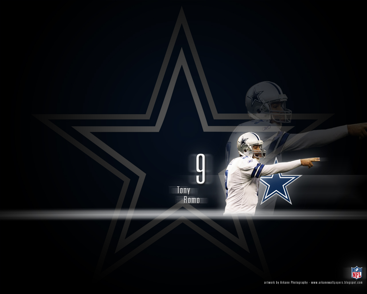 Arkane Nfl Wallpapers Tony Romo Dallas Cowboys - Dallas Cowboys Logo 400kb - HD Wallpaper 