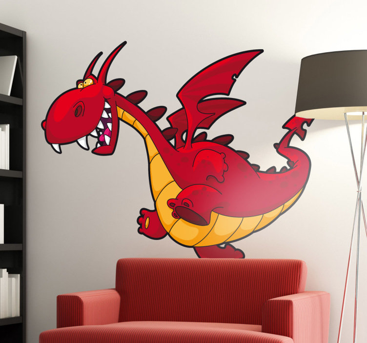 Red Cartoon Dragon Transparent - HD Wallpaper 