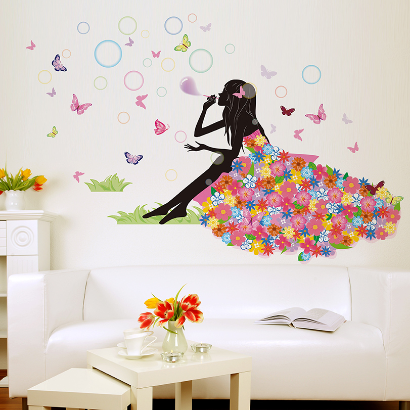 Home Interior - Wall Design For Girls - HD Wallpaper 