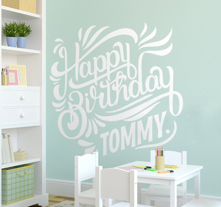 Happy Birthday Wall Stickers - HD Wallpaper 