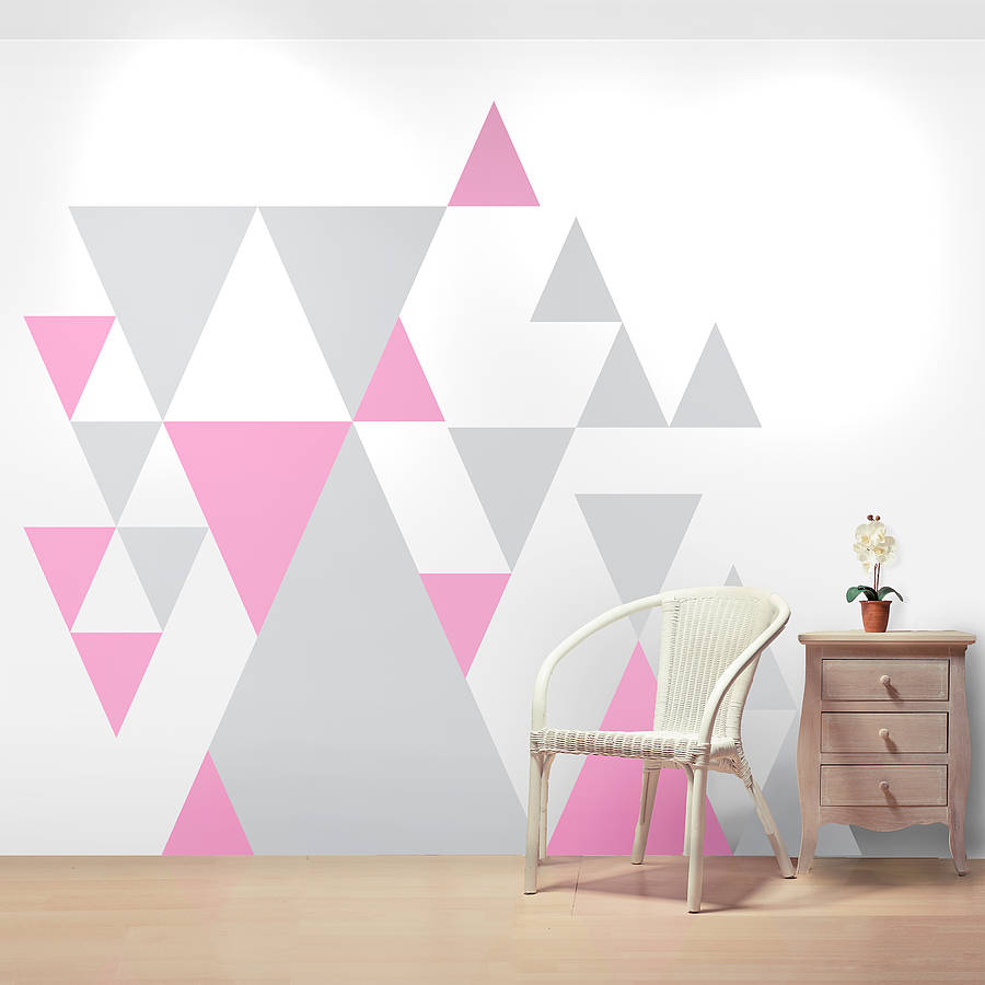 Geometric Design On Wall - HD Wallpaper 