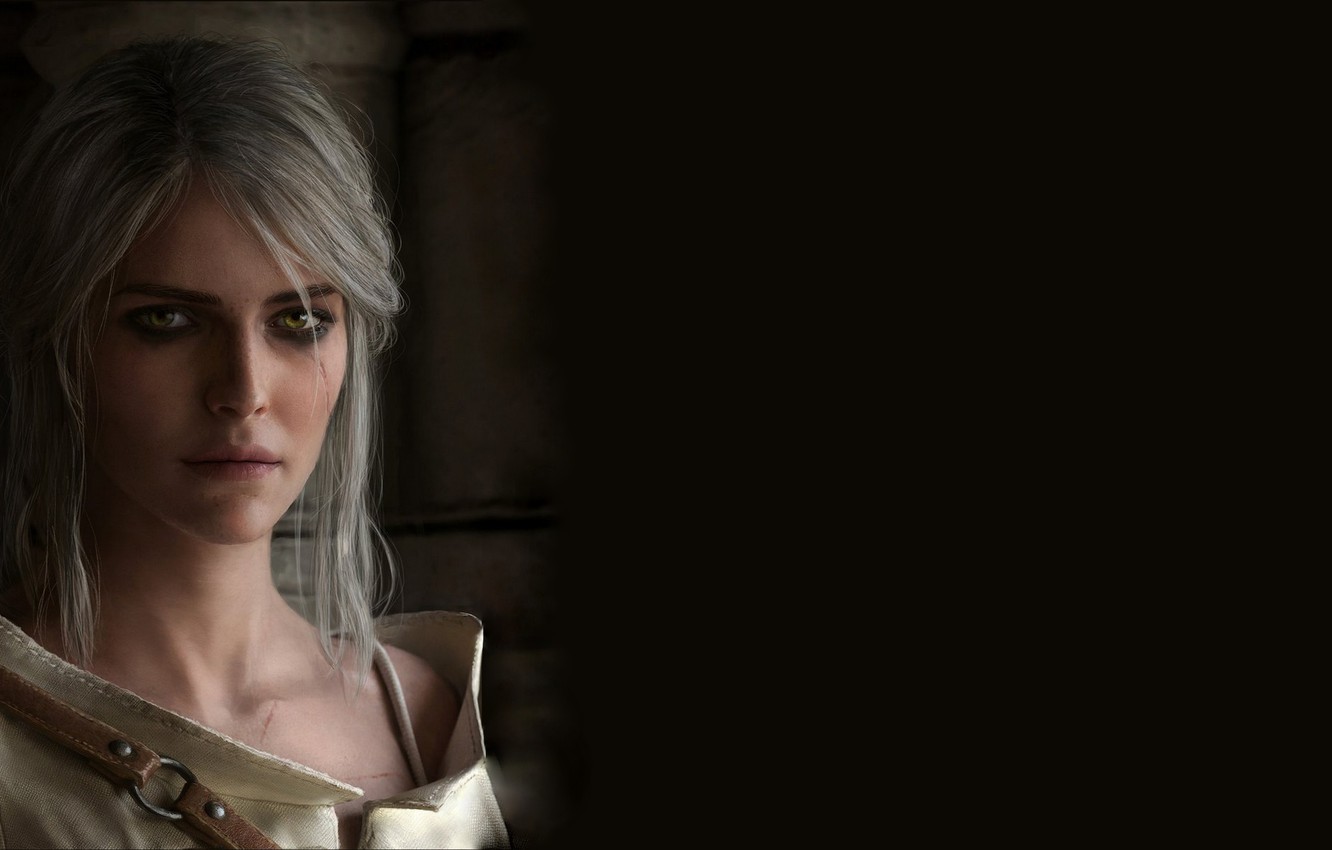 Photo Wallpaper The Witcher 3 Wild Hunt, The Witcher - Witcher 3 Ciri Portrait - HD Wallpaper 