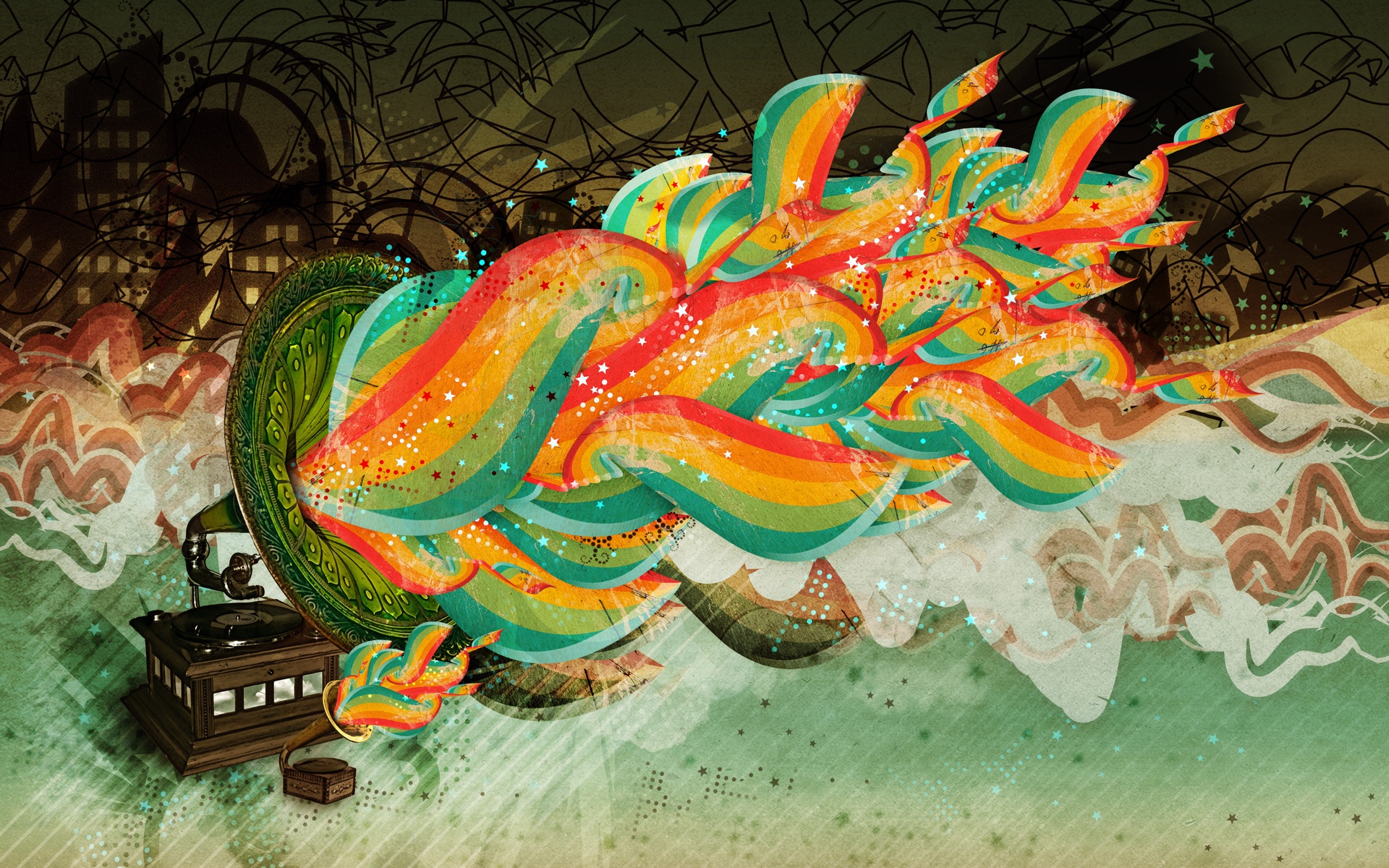 Colorful Drawing Wallpapers Hd - HD Wallpaper 