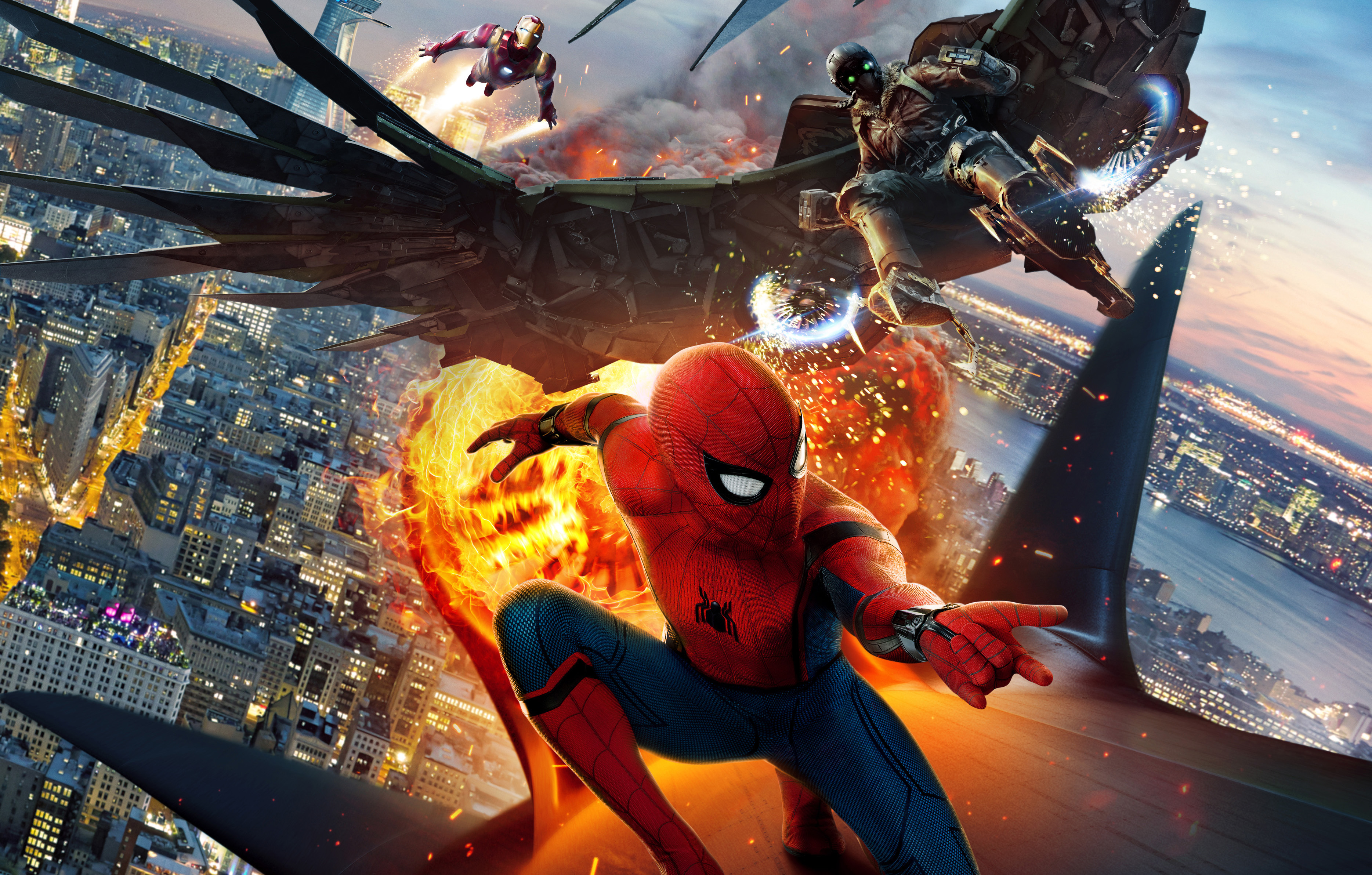 Spiderman & Iron Man - HD Wallpaper 