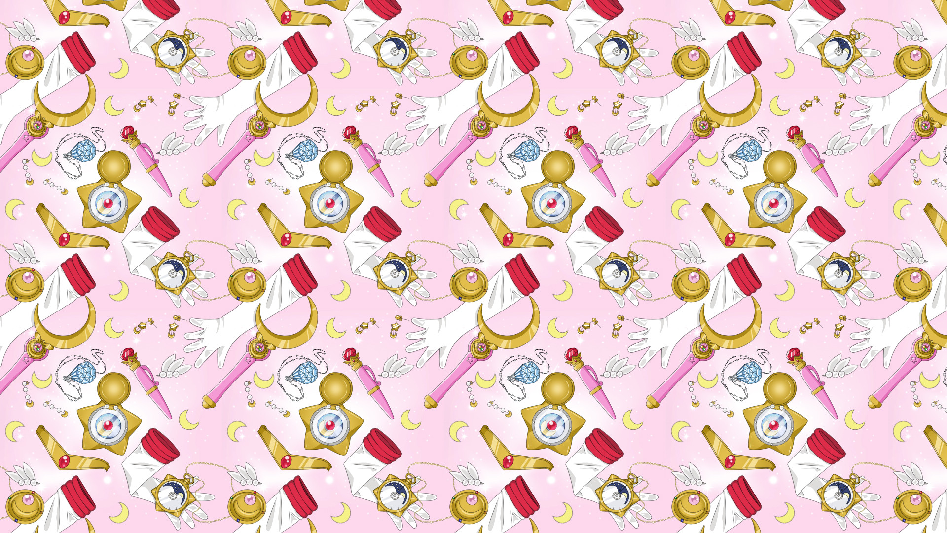 Sailor Moon Repeating Pattern Sheet By Tsuki Ni Kawatte - Sailor Moon Wallpaper Pattern - HD Wallpaper 