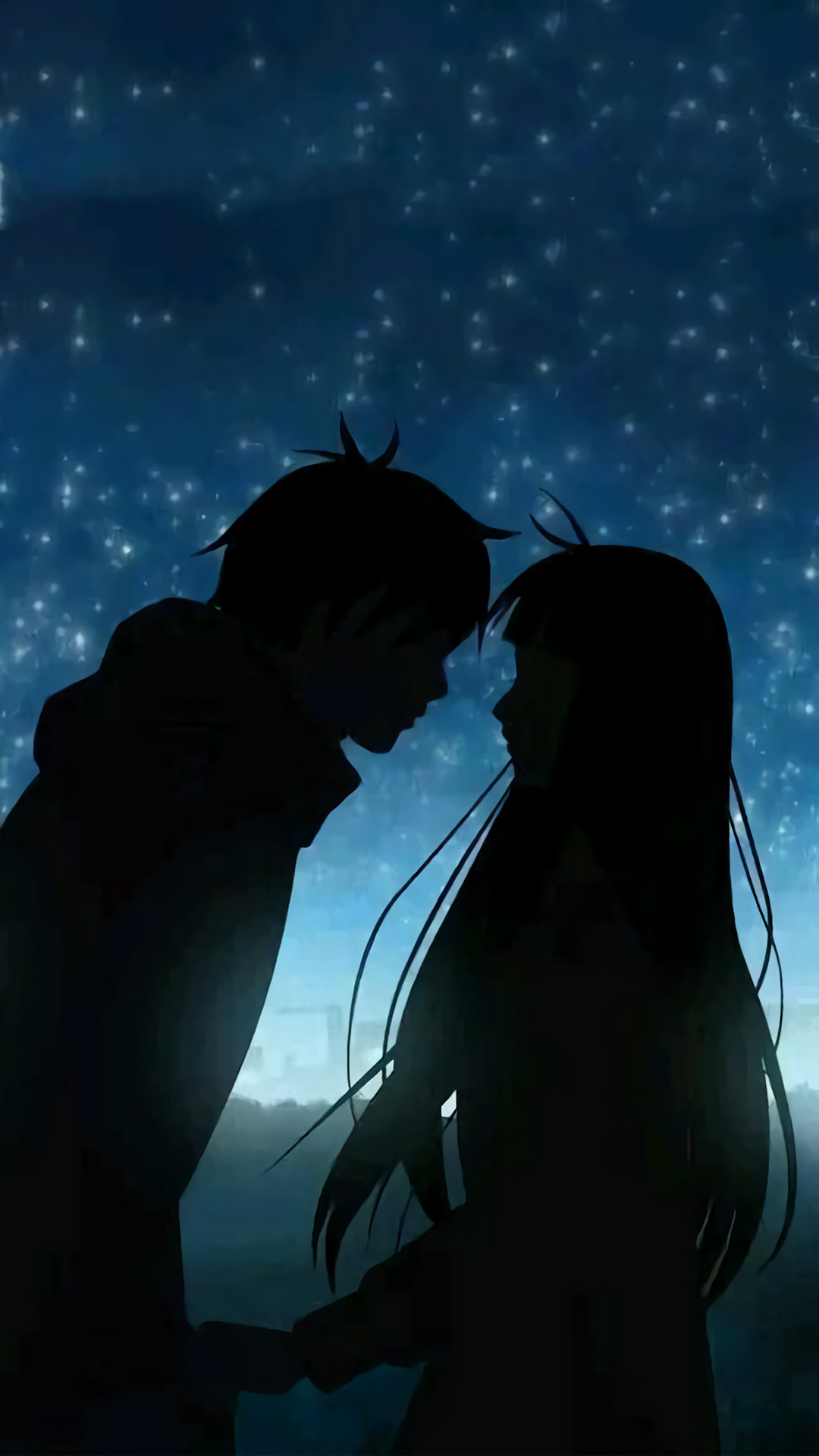 Anime Wallpaper Couple Shadow - HD Wallpaper 