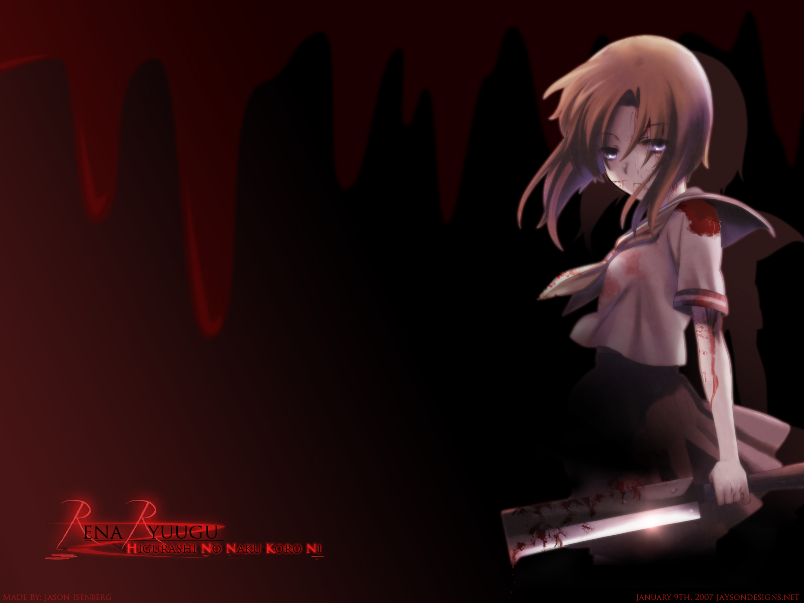Higurashi No Naku Koro Ni Wallpaper Rena 1600x1200 Wallpaper Teahub Io