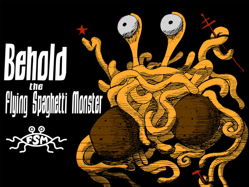 Flying Spaghetti Monster Background - HD Wallpaper 