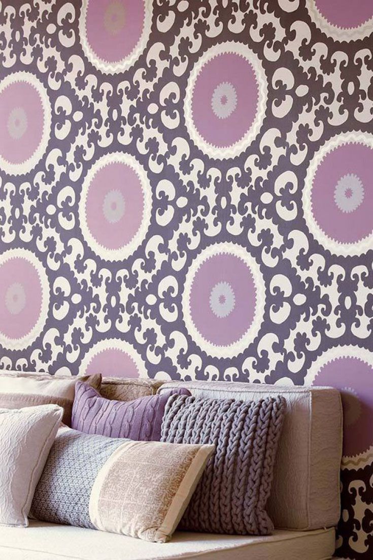 Papel Pintado Plata Y Violeta - HD Wallpaper 