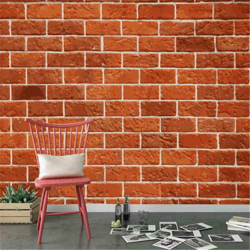 Custom Photo Wallpapers For Walls 3d Red Stone Murals - الطوب ورق حائط حجر 3d - HD Wallpaper 