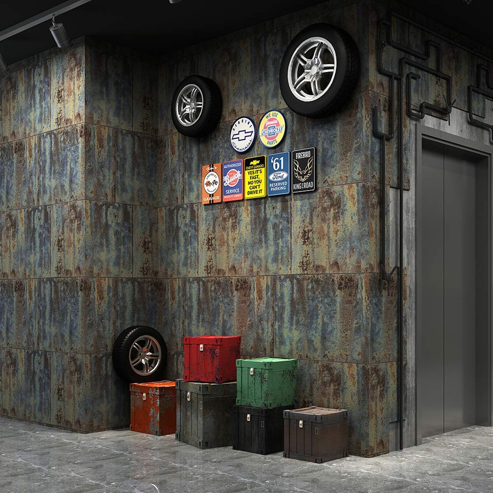 Home 76403 Concrete Texture Wallpaper Rolls,blue/brown - Street - HD Wallpaper 