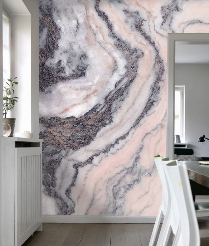 Pink Marble Wall Art - HD Wallpaper 