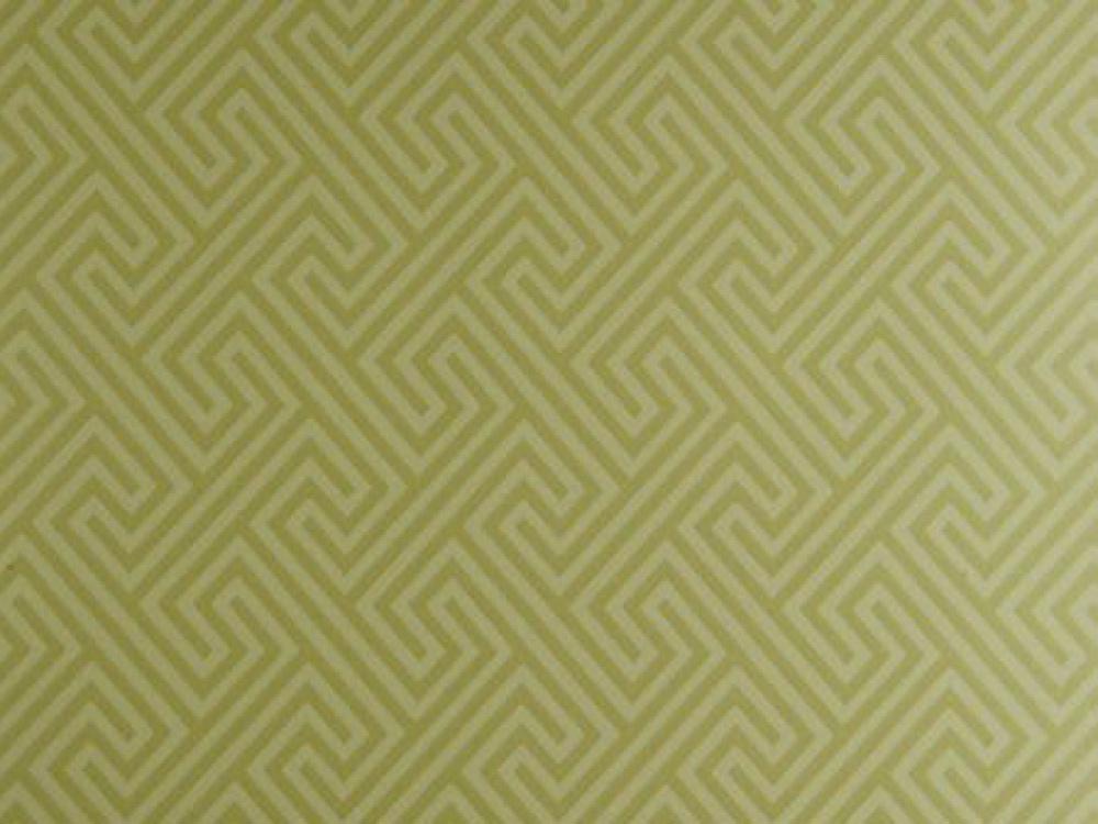 Geometric Green Wallpaper With Rattan Chair Photo - Motif - HD Wallpaper 