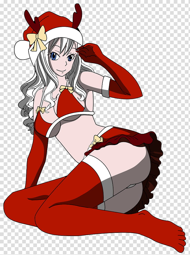 Mirajane Sexy X-mas, Female Character Wearing Santa - Mirajane Sexy Fairy Tail - HD Wallpaper 
