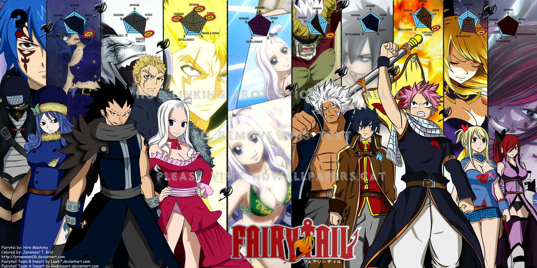 Fairy Tail Gray Fullbuster Mirajane Strauss - Fairy Tail Vs Fate Stay Night - HD Wallpaper 