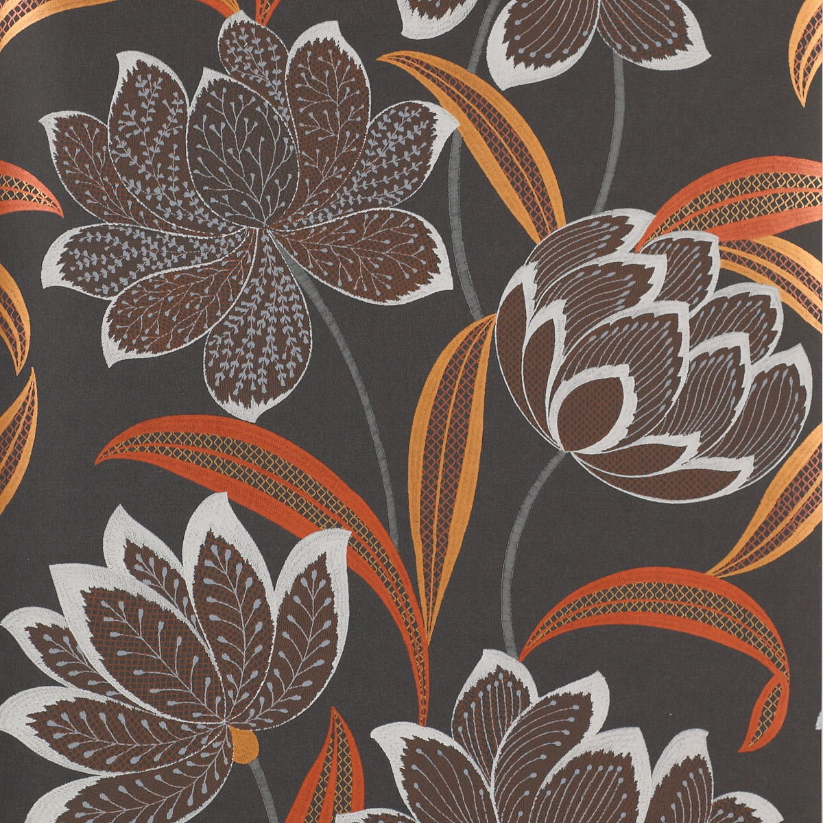 Jane Churchill Zelda Black/copper Wallpaper - J812f 04 Colefax - HD Wallpaper 