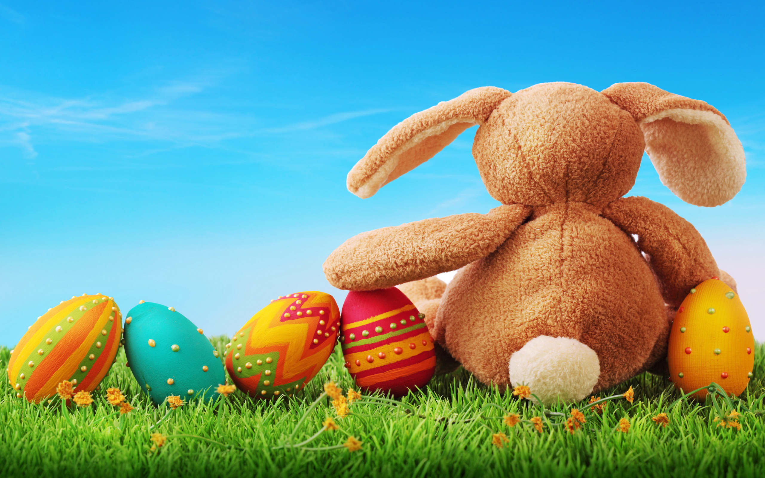 Easter Bunny And Cross - HD Wallpaper 