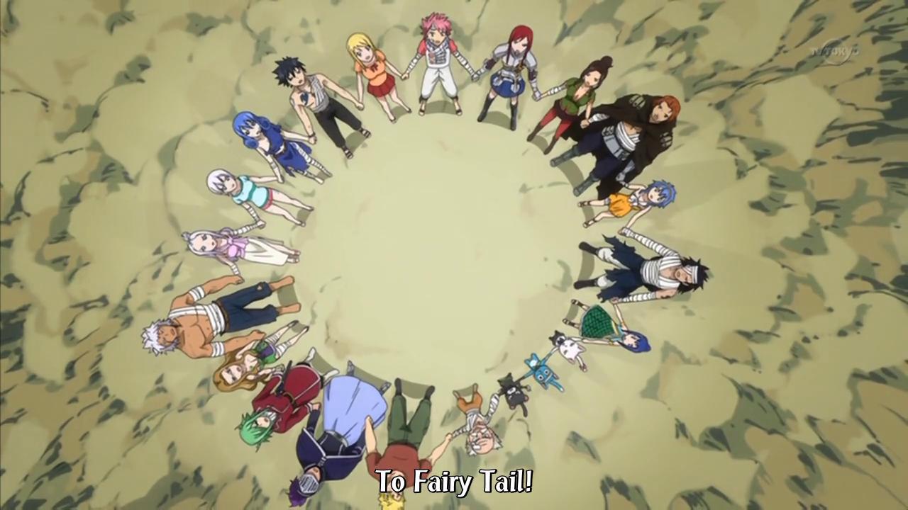 Fairy Tail Human Circle - Fairy Tail Lets Hold Hands - HD Wallpaper 
