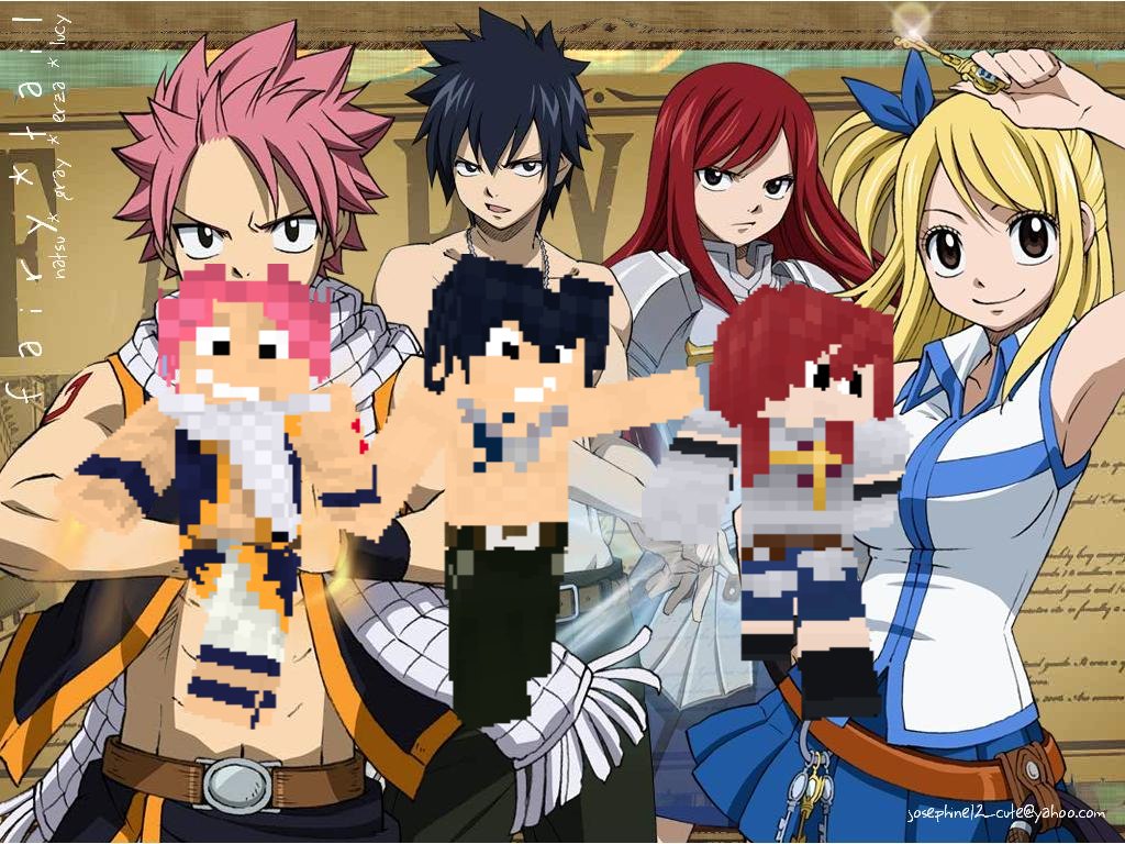 Minecraft Skin Grey Fairy Tail - HD Wallpaper 