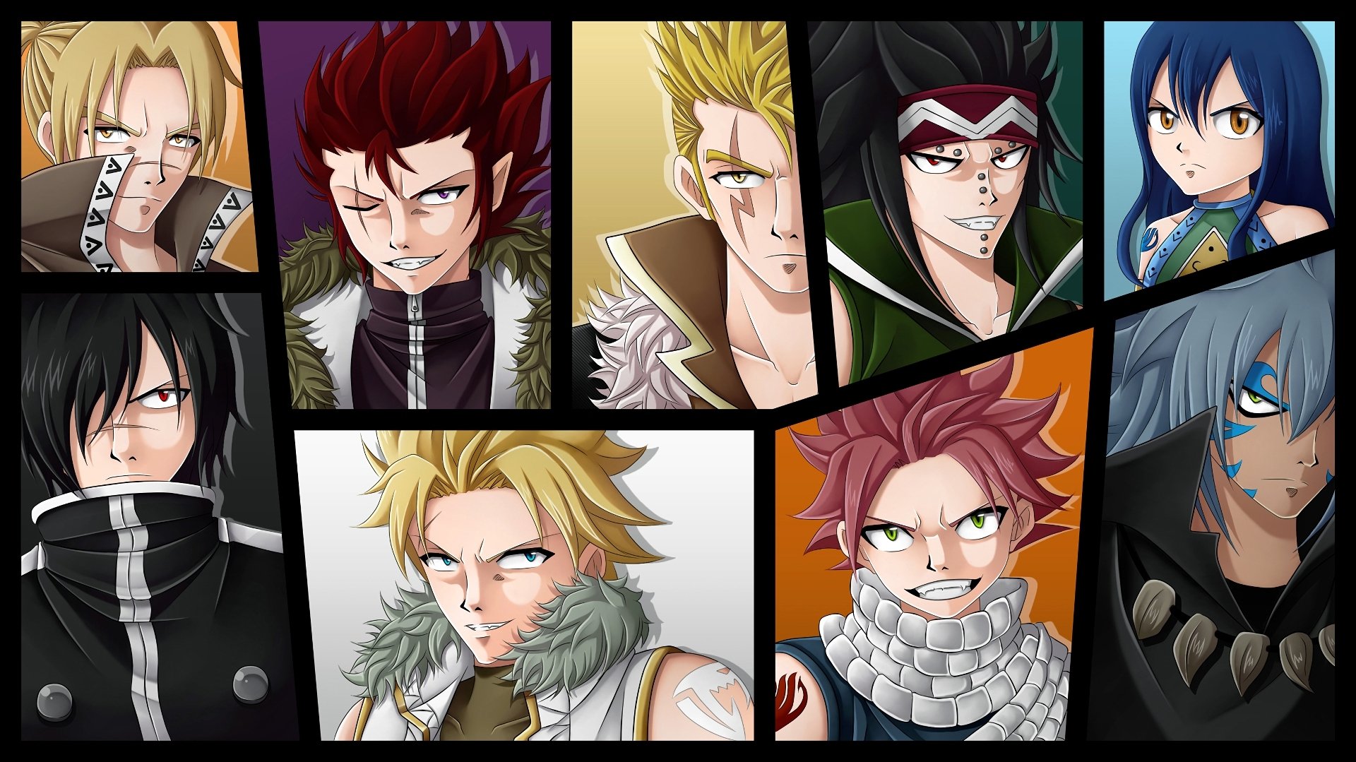 Natsu Gajeel Wendy Sting Laxus Rogue - HD Wallpaper 