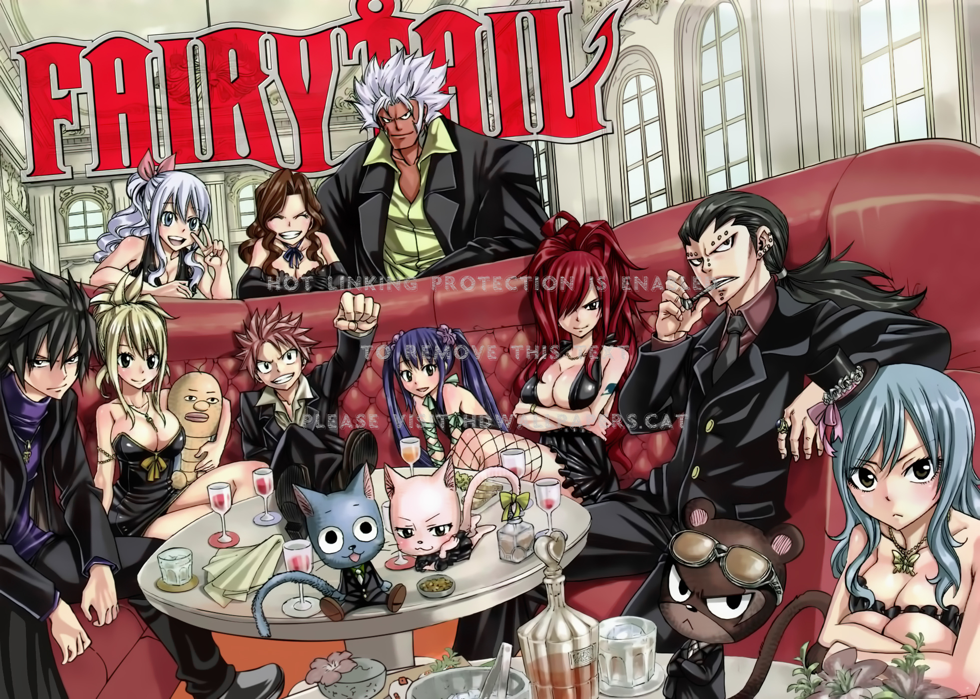 Fairy Tail Juvia Wendy Gray Natsu Gajeel - Anime Group Of Friends - HD Wallpaper 