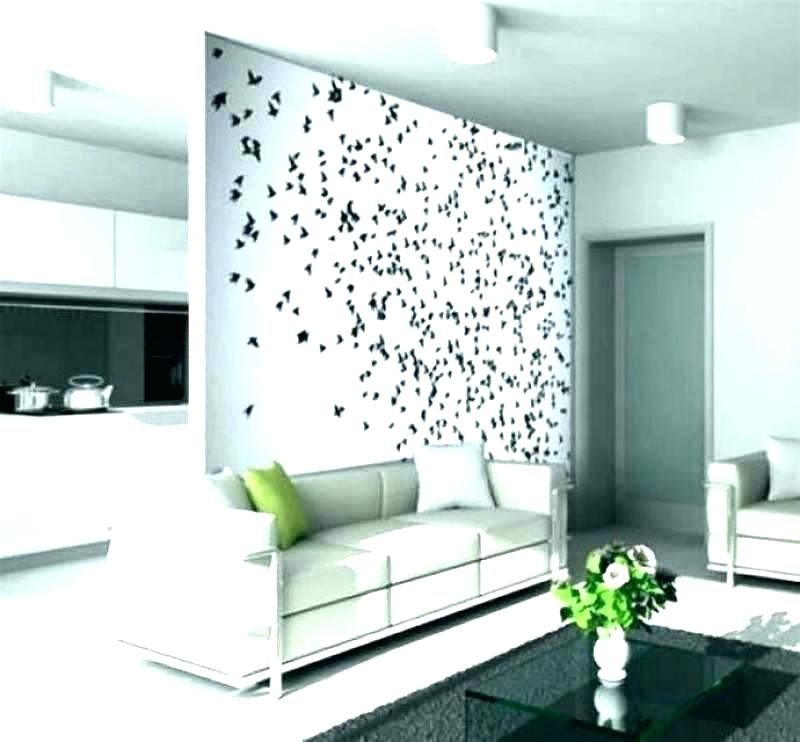 Wallpaper Accent Wall Living Room Mesmerizing Living - Room Wall Design Painting - HD Wallpaper 