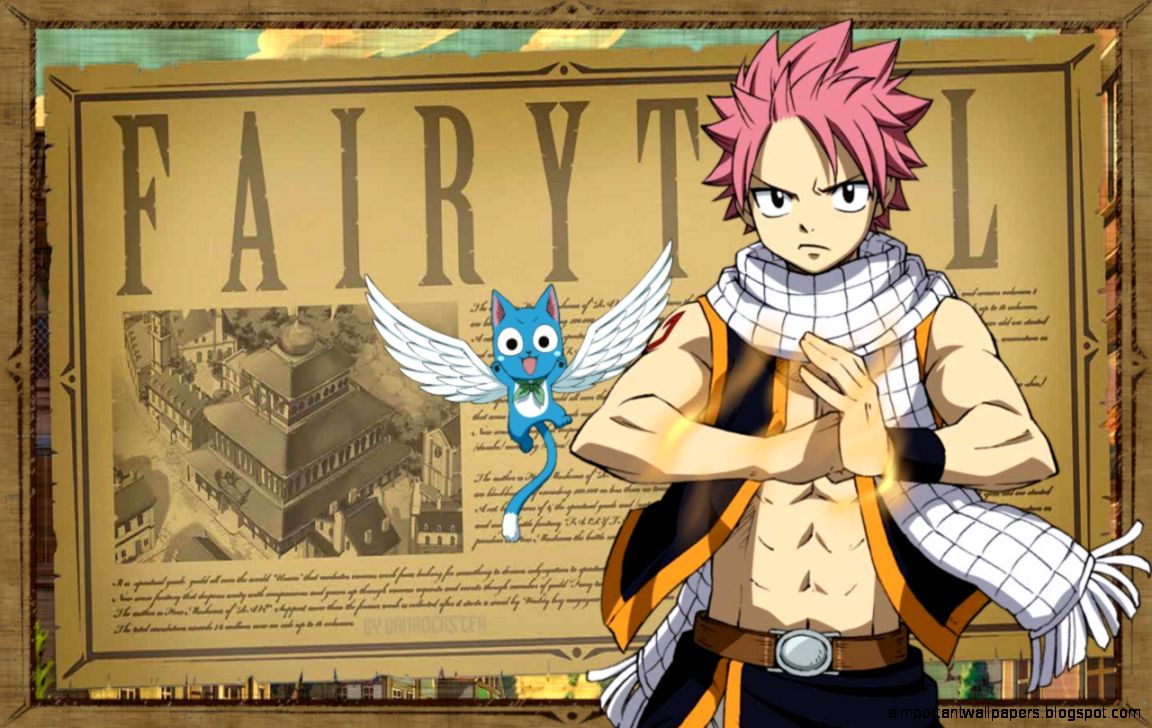 Download Fairy Tail Natsu Wallpaper Full Hd Wallpapers - Fairy Tail Wallpaper Natsu And Happy - HD Wallpaper 