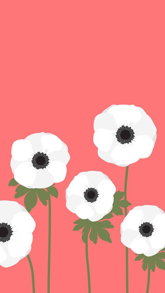 Simple Floral Wallpaper Iphone - HD Wallpaper 