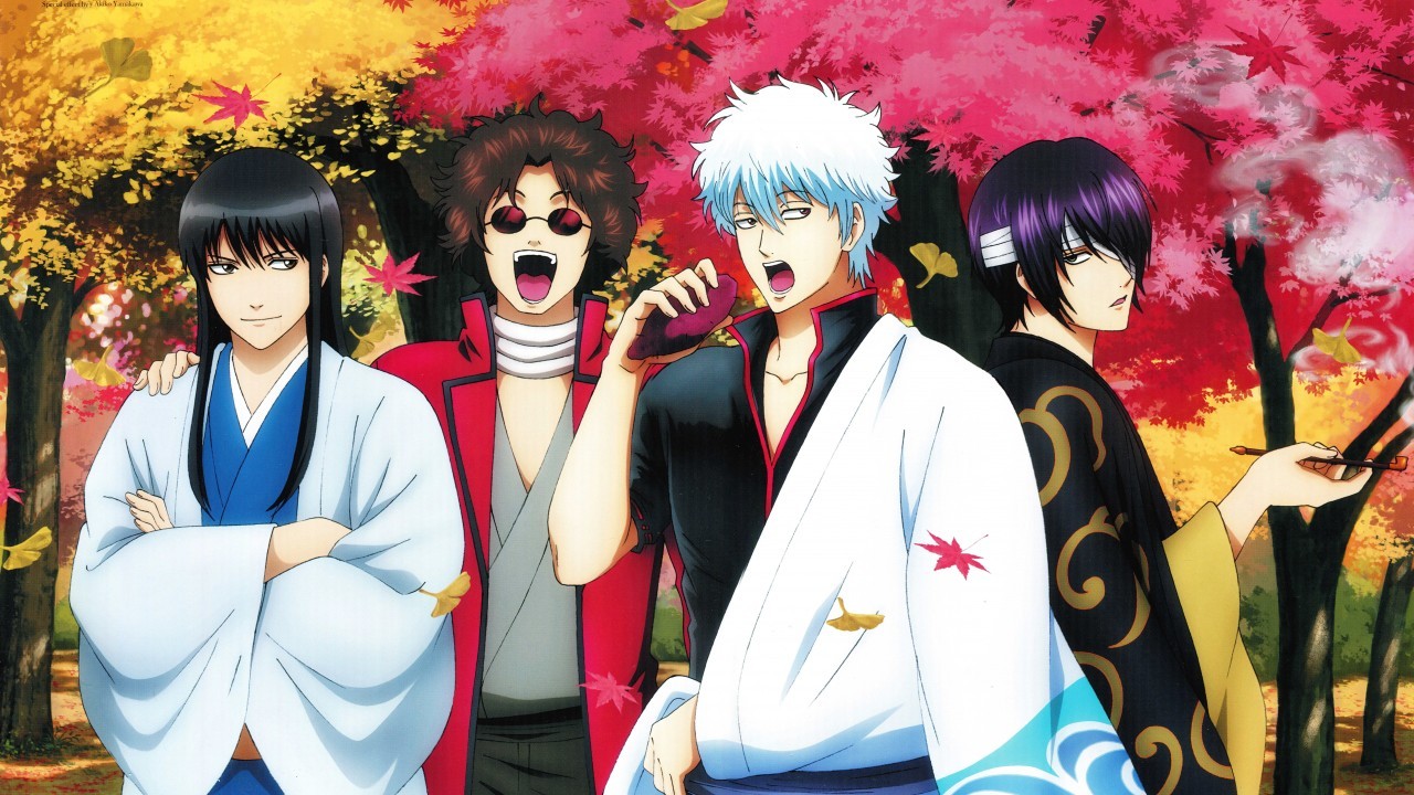 Gintama, Sakata Gintoki, Takasugi Shinsuke, Sakamoto - Takasugi Shinsuke - HD Wallpaper 