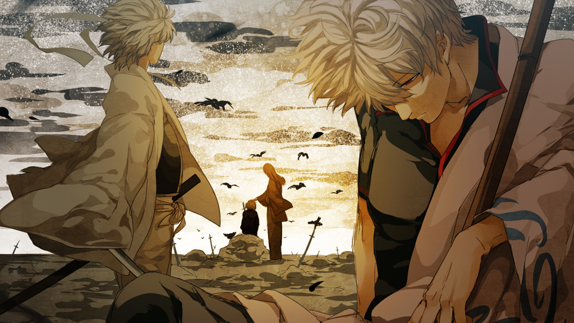 Yoshida Shouyou And Gintoki - HD Wallpaper 