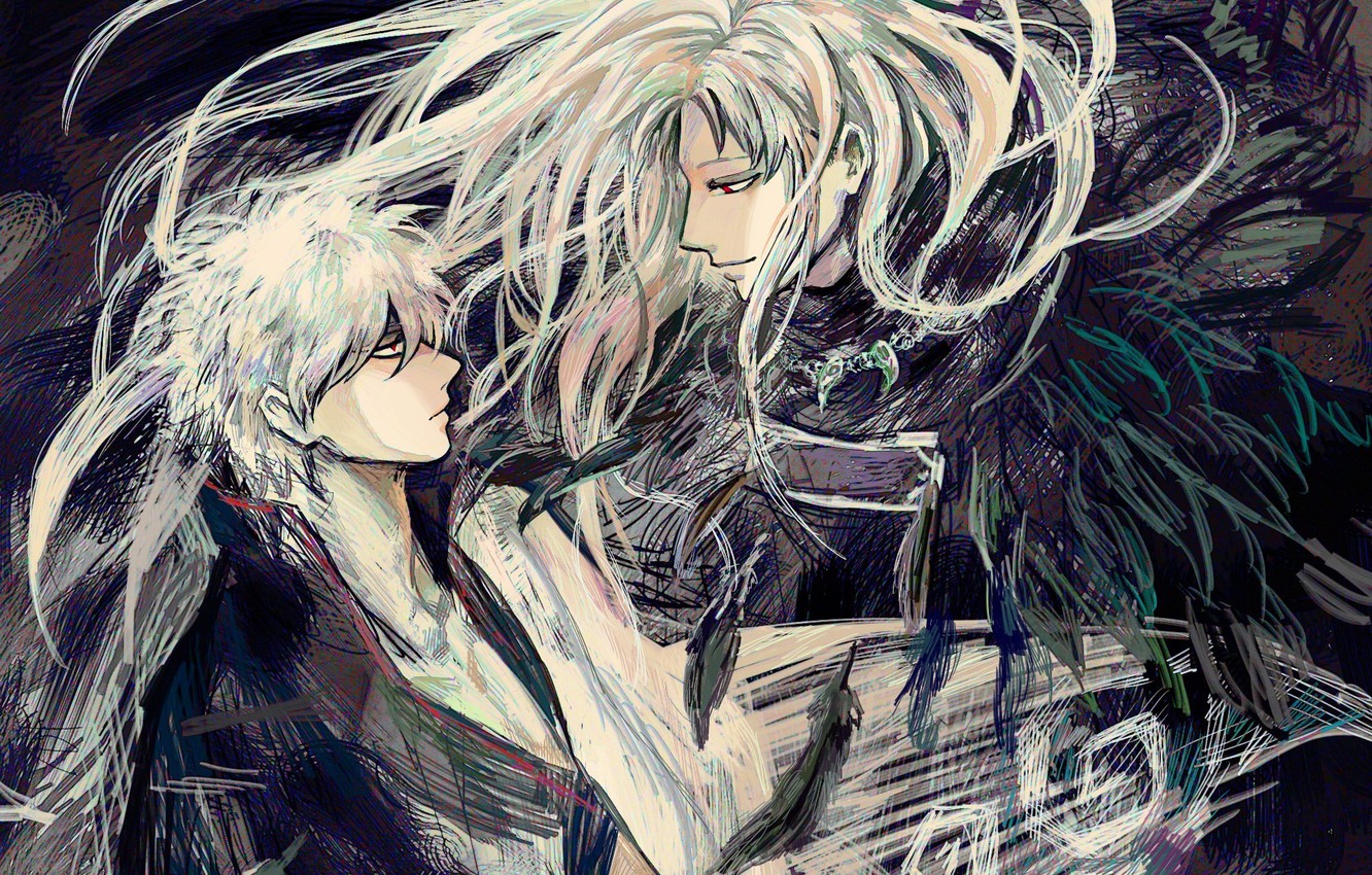 Photo Wallpaper Hair, Anime, Art, Guys, Gintama, Gintoki - Anime - HD Wallpaper 