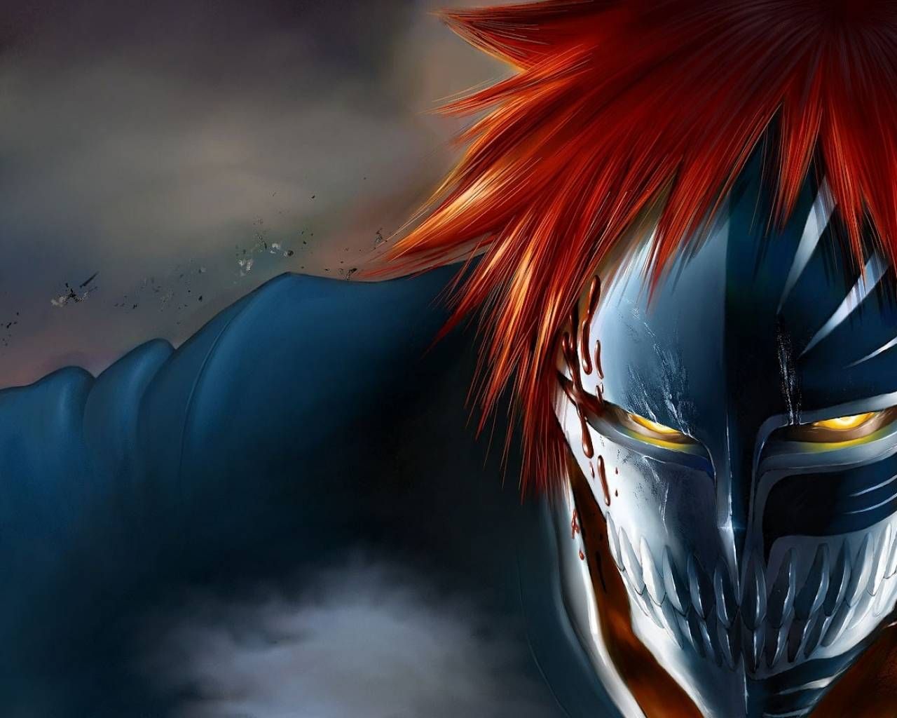 Bleach Ichigo Hollow Form Wallpaper - Ichigo Hollow Mask Wallpaper Hd - HD Wallpaper 