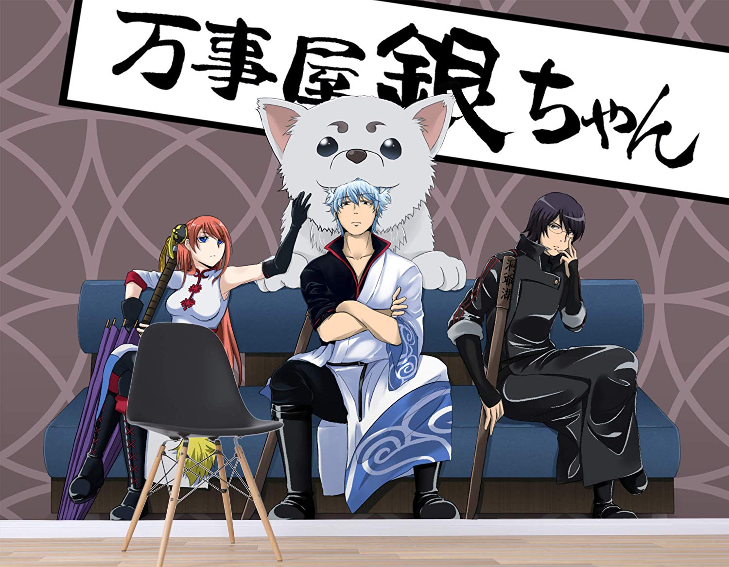 Gintoki Kagura Shinpachi Adult - HD Wallpaper 