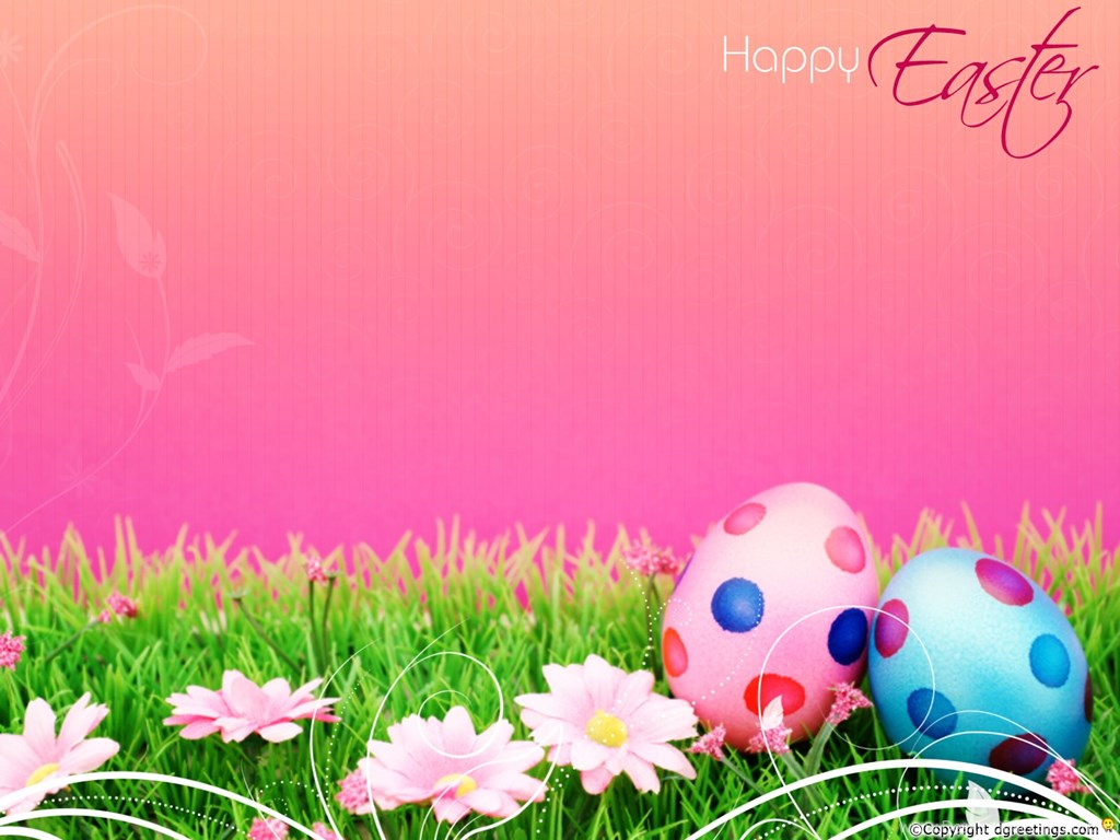 Free Easter Wallpaper Images - High Resolution Easter Eggs Background -  1024x768 Wallpaper 