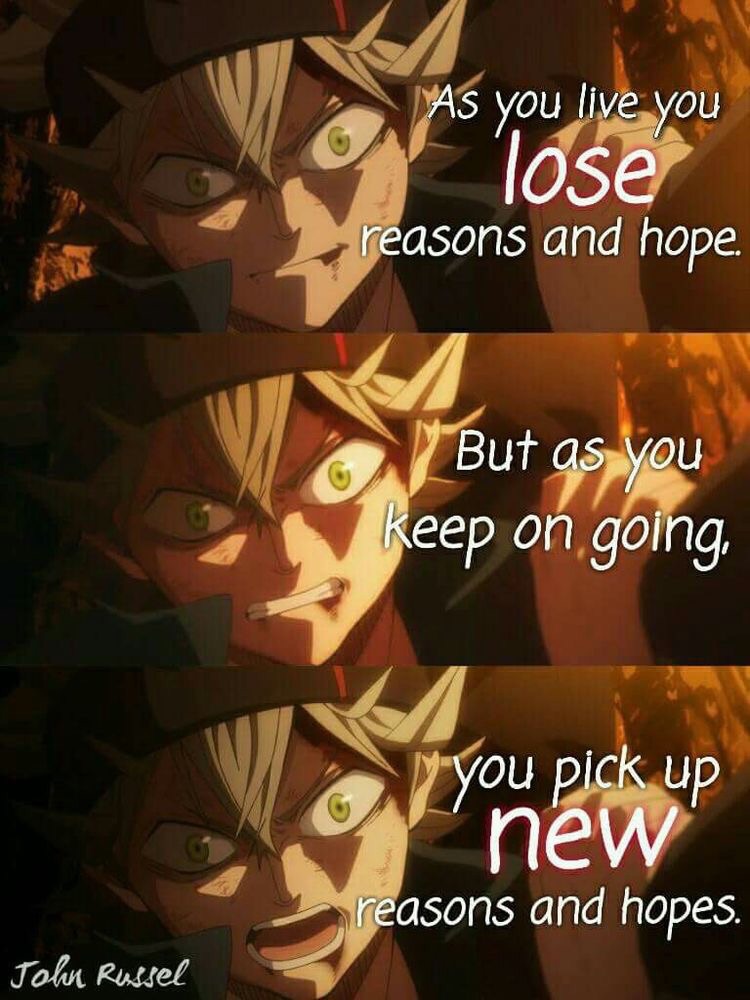 Asta Black Clover Quotes - HD Wallpaper 