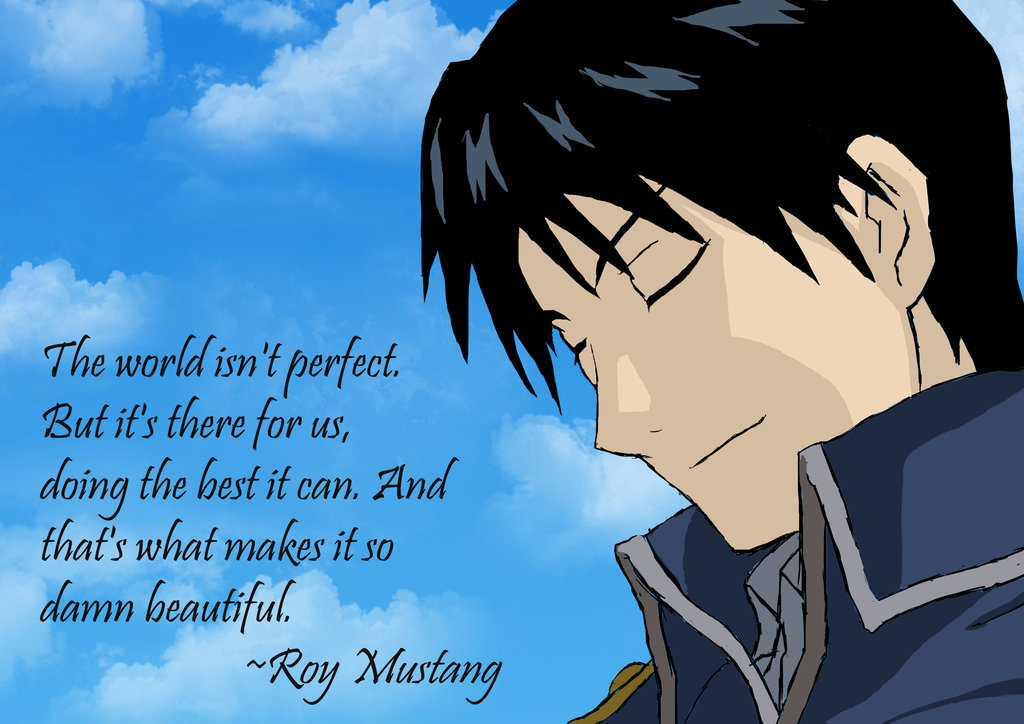 Roy Mustang Quotes - HD Wallpaper 