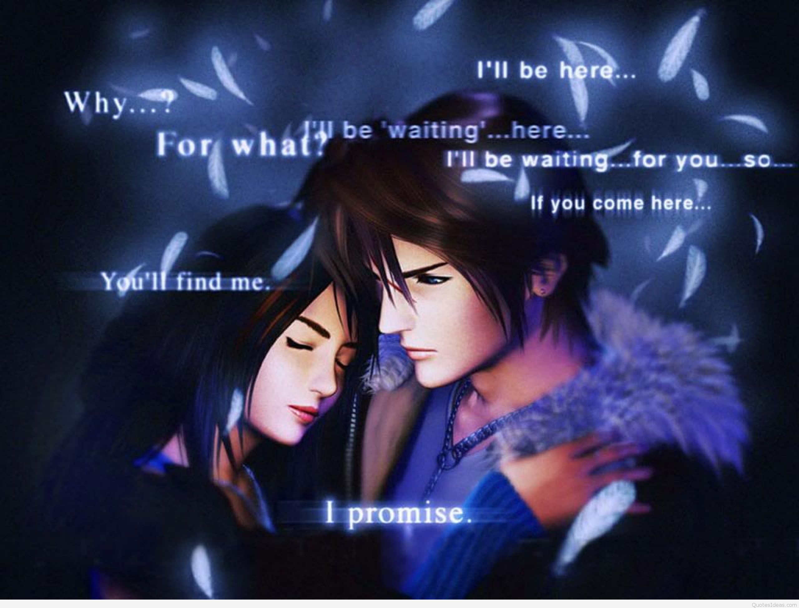 Cute Couple Anime Quotes - Final Fantasy 8 - HD Wallpaper 