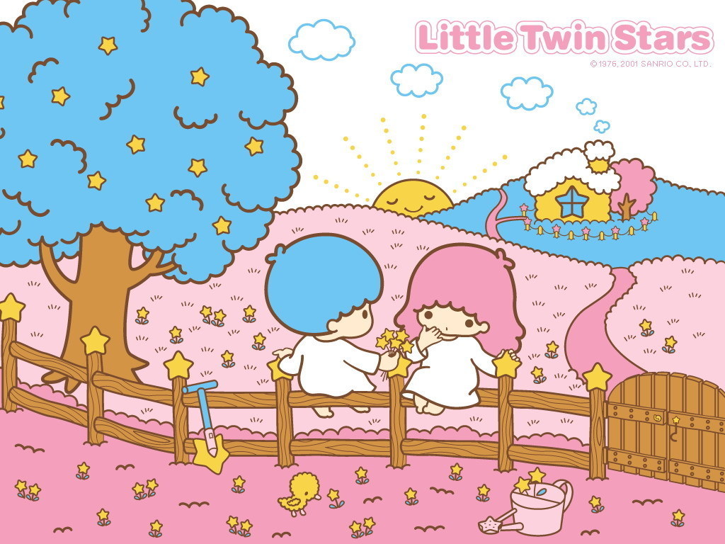 Little Twin Stars Wallpaper - Gambar Kartun Little Twin Stars - HD Wallpaper 