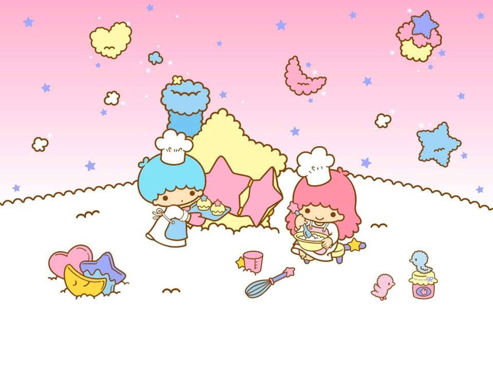 Background Little Twin Star - HD Wallpaper 