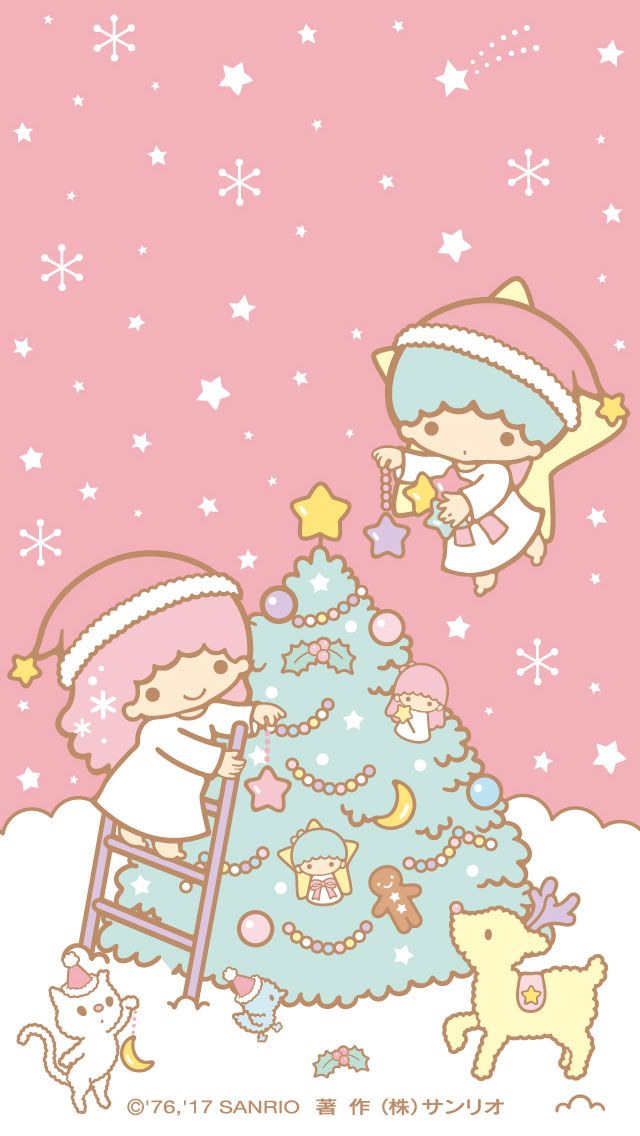 Little Twin Stars Christmas - HD Wallpaper 