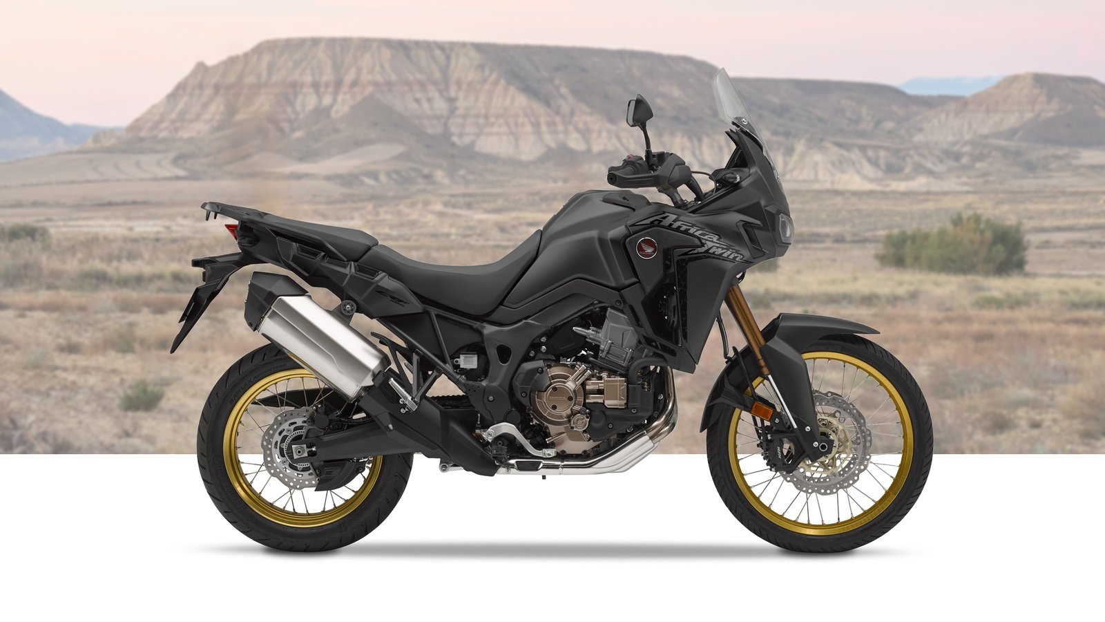 Black Honda Africa Twin - HD Wallpaper 
