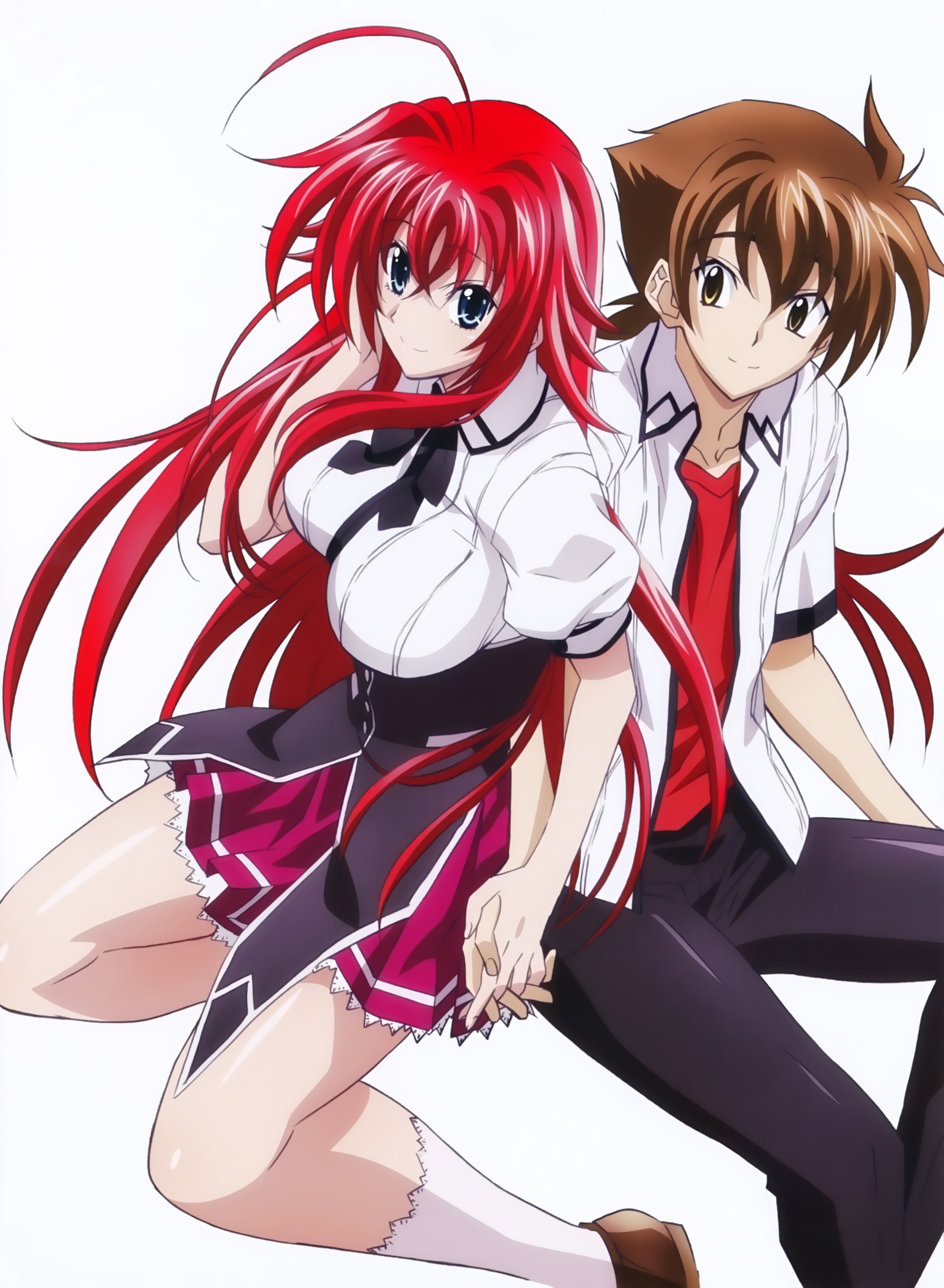 Rias Gremory And Hyodo Issei 3514x4795 Wallpaper Teahub Io