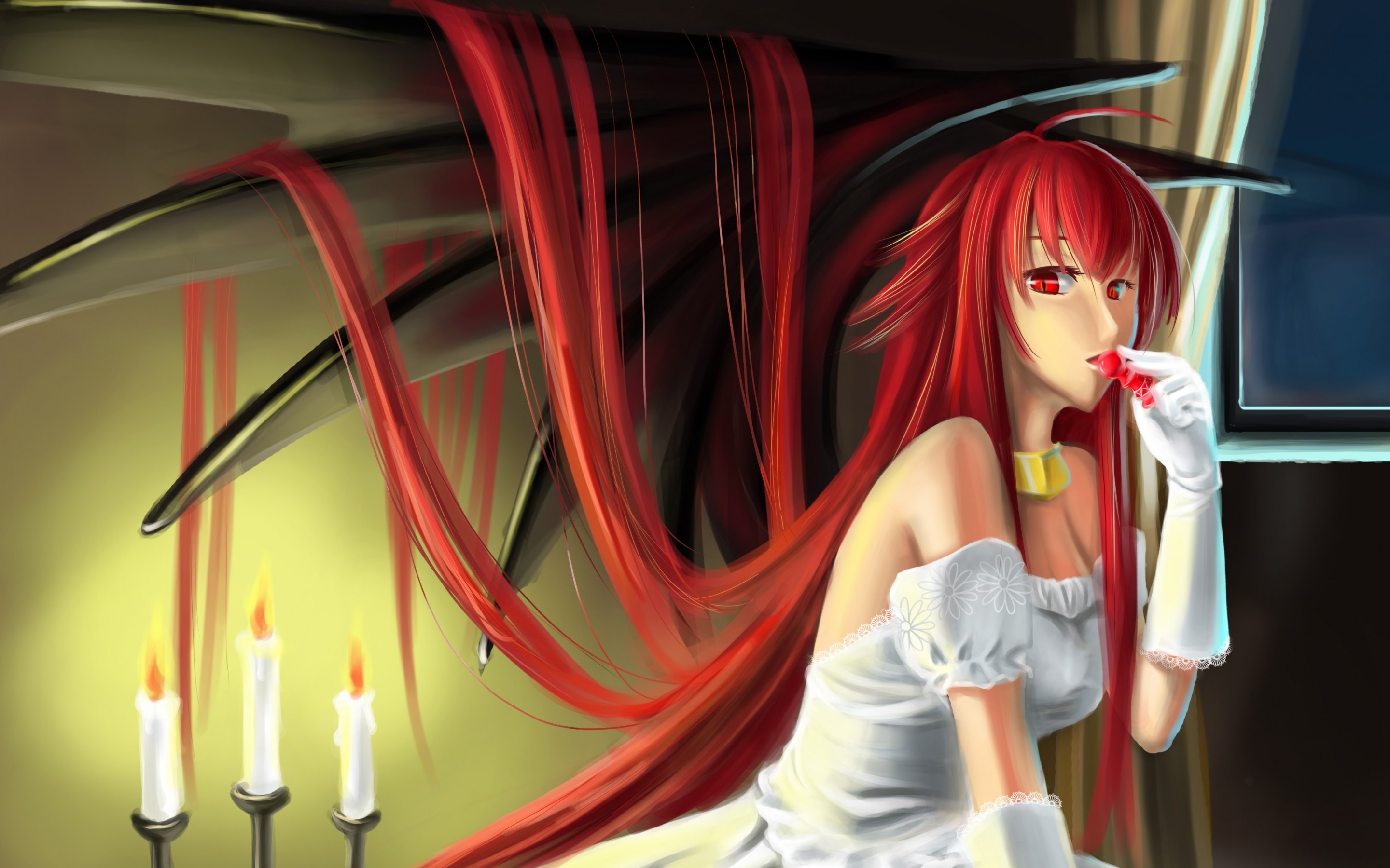 Rias Gremory, High School Dxd, Redhead, Wedding Dress, - HD Wallpaper 