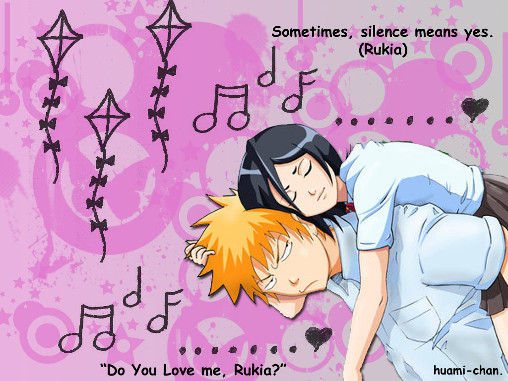 Ichigo X Rukia - Rukia And Ichigo - HD Wallpaper 