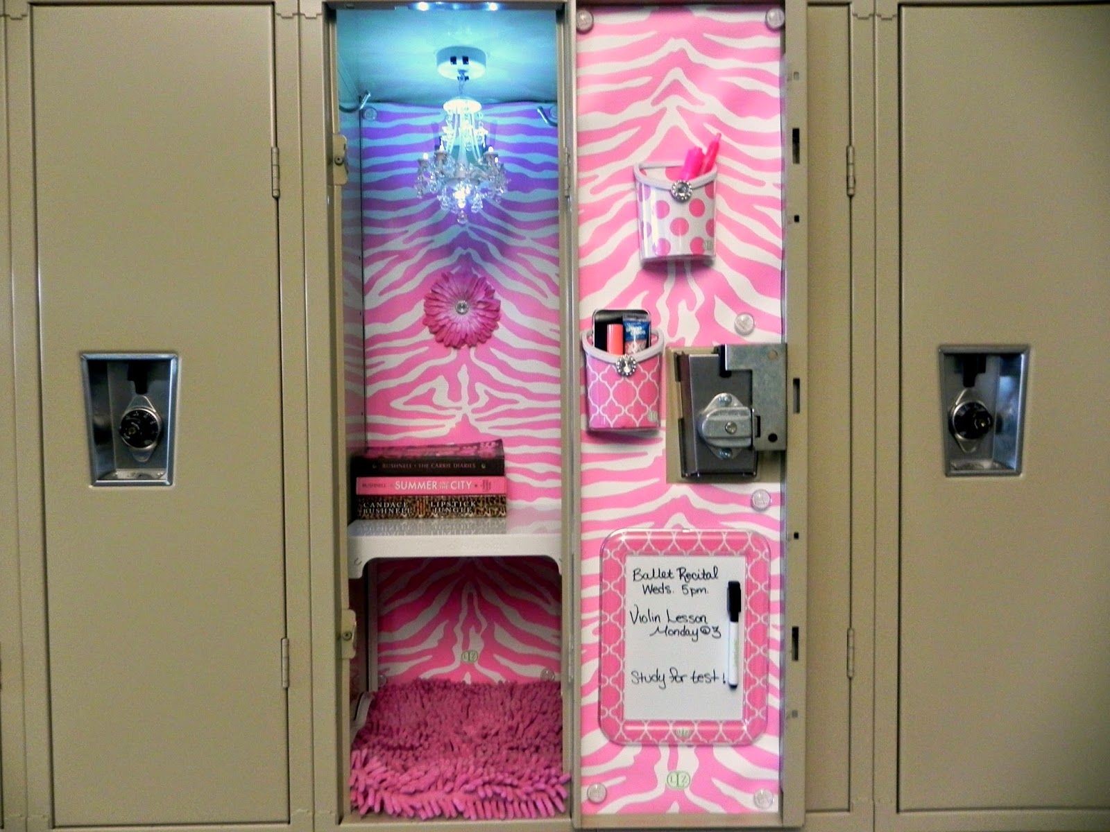 Diy Locker Wallpaper - Girly Locker Decoration Ideas - HD Wallpaper 