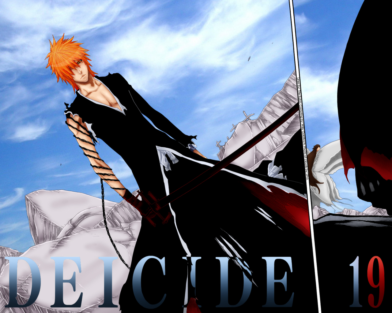 Kubo Tite, Studio Pierrot, Bleach, Ichigo Kurosaki, - Long Hair Ichigo Kurosaki - HD Wallpaper 