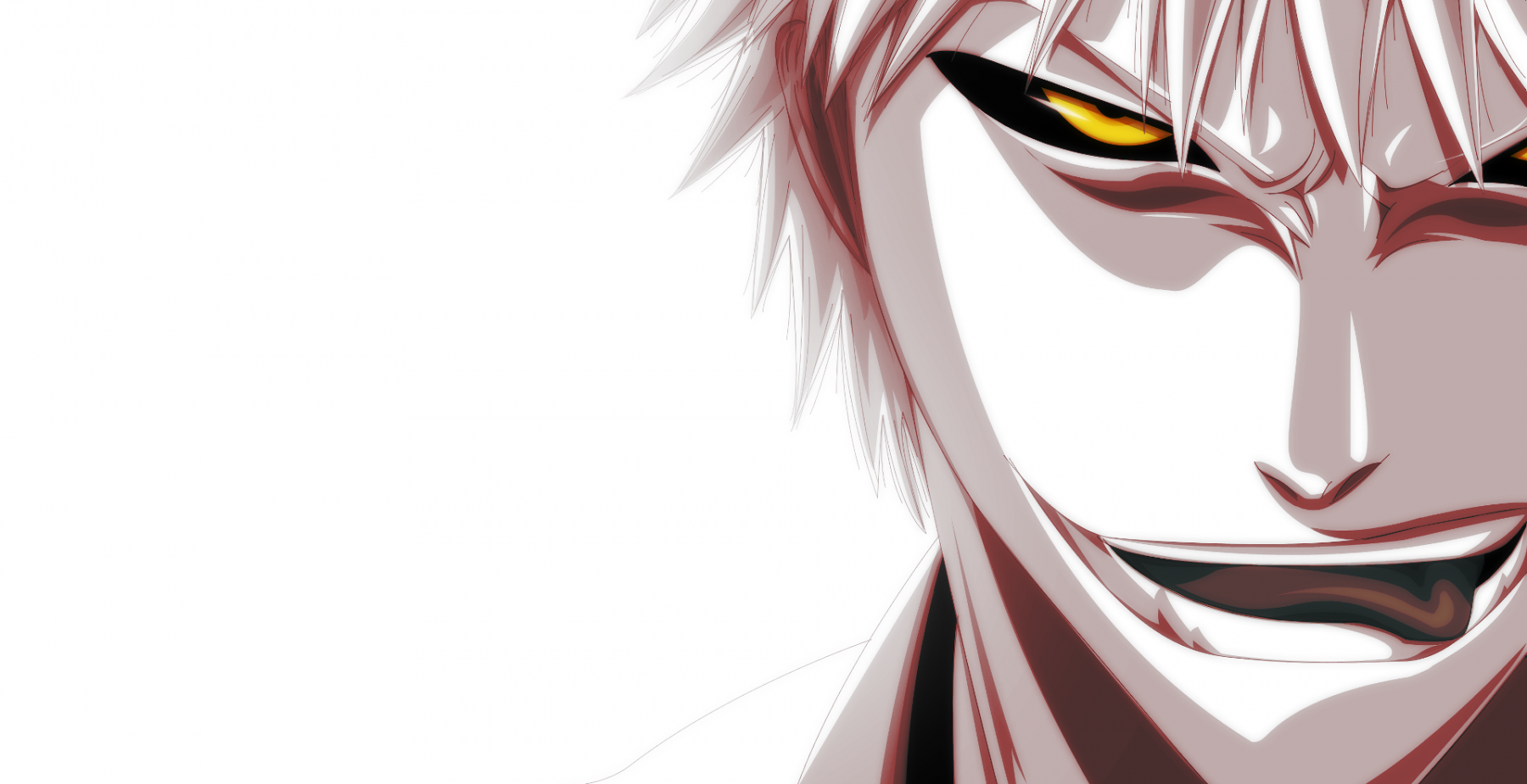 Kurosaki Ichigo, Hollow Side, Closeup Face White Ichigo X Reader