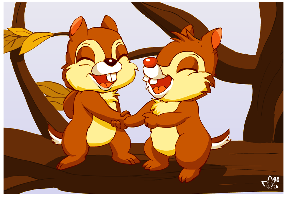 Chip & Dale - Chip And Dale Cartoon Old - 974x669 Wallpaper 